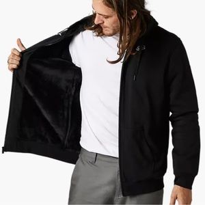 NWT Fox Racing Sherpa / Faux Fur Lined Baseline Sasquatch Zip Hoodie / Jacket